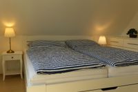 Schlafzimmer Ferienwohnung Suedpol Pellworm